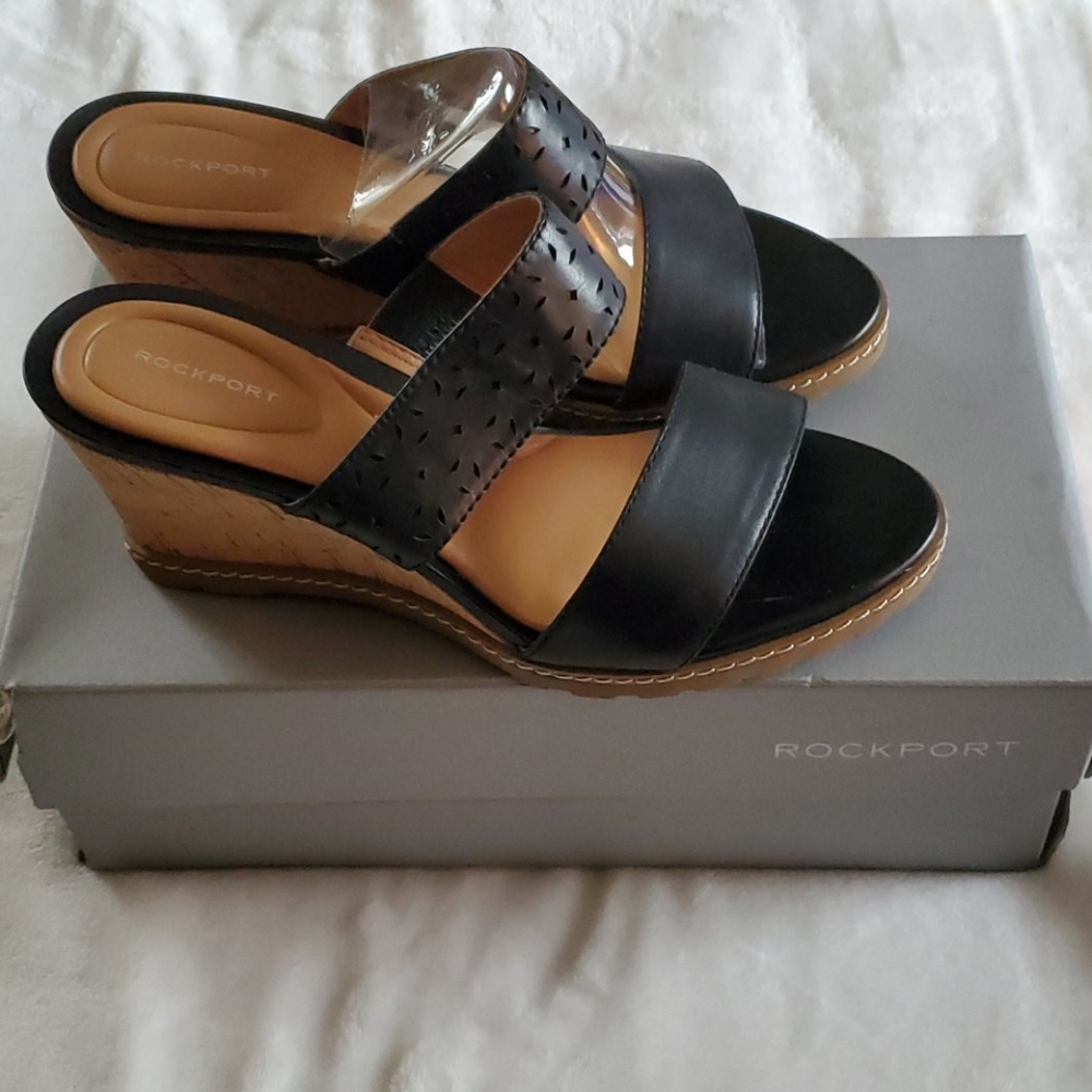Rockport Garden Perf Slide Sandals